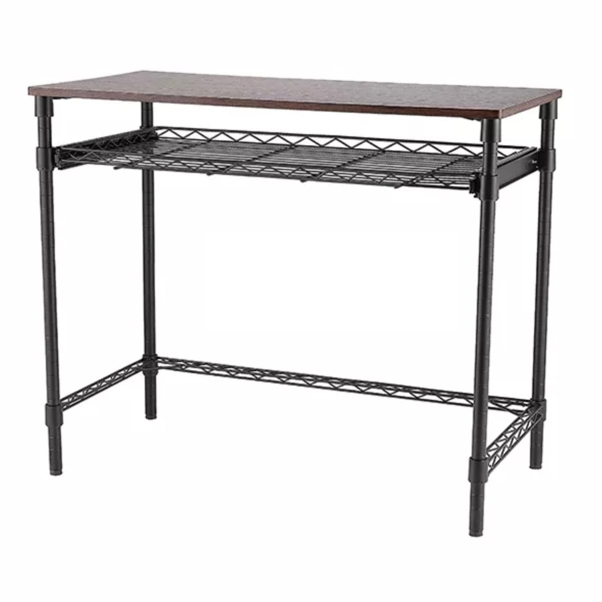 Mesa Esctritorio 91x46x76 cm Acero Pintado Cubierta Madera2