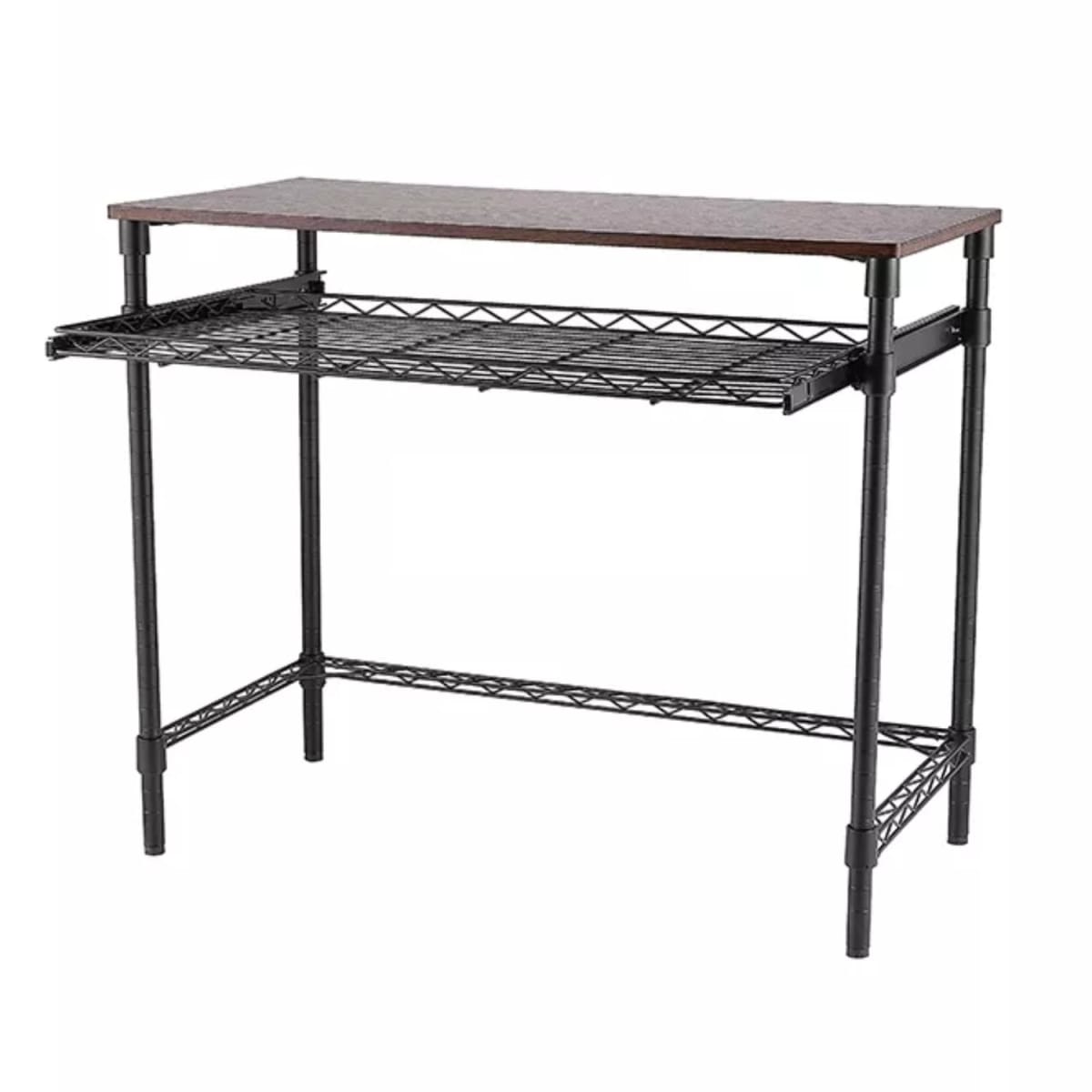 Mesa Esctritorio 91x46x76 cm Acero Pintado Cubierta Madera3