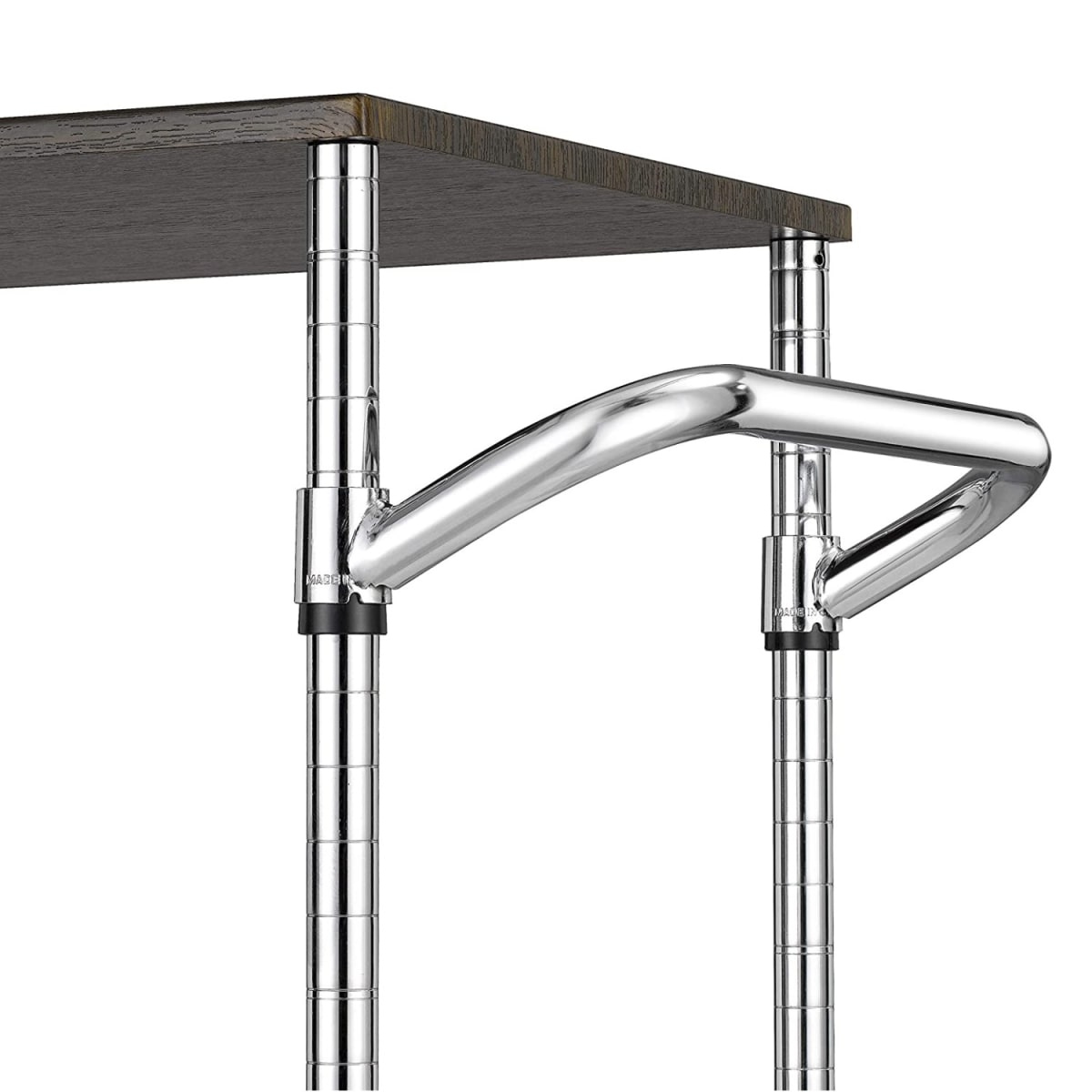 Carro Multiuso 60x35x75 cm Acero Cromado Cubierta Madera8