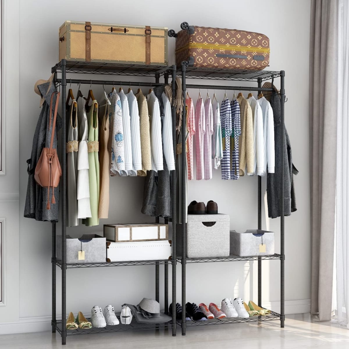 Closet abierto 90x45x180 cm Acero Pintado. Cubierta PVC4