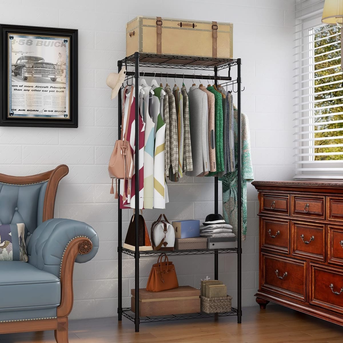 Closet abierto 90x45x180 cm Acero Pintado. Cubierta PVC5