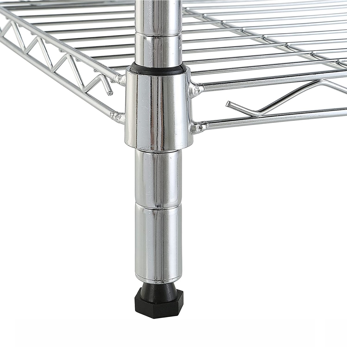 Mesa de apoyo 35x35x70 cm Acero Cromado Cubierta MDF8