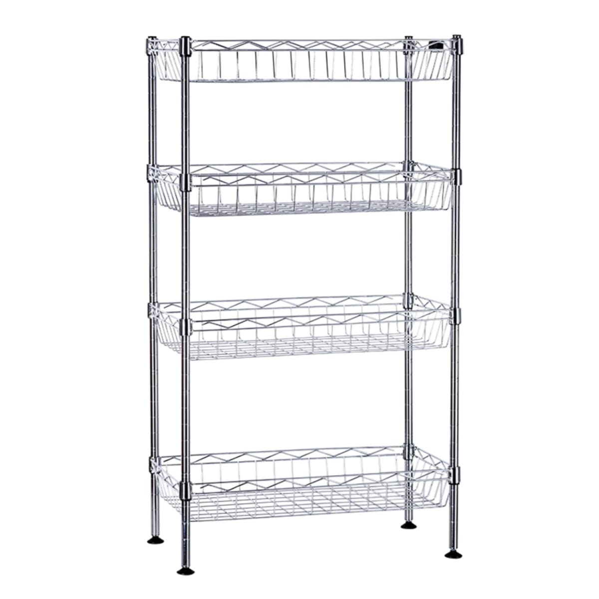 Estante 45x25x80 cm. Acero Cromado. Capacidad 120 kg.2