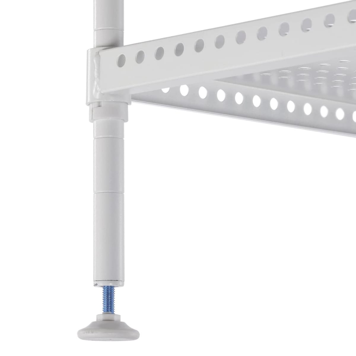 Estante Acero Perforado 4 Bandejas. Blanco 60x30x90 cm. Cap. 200 kg.6