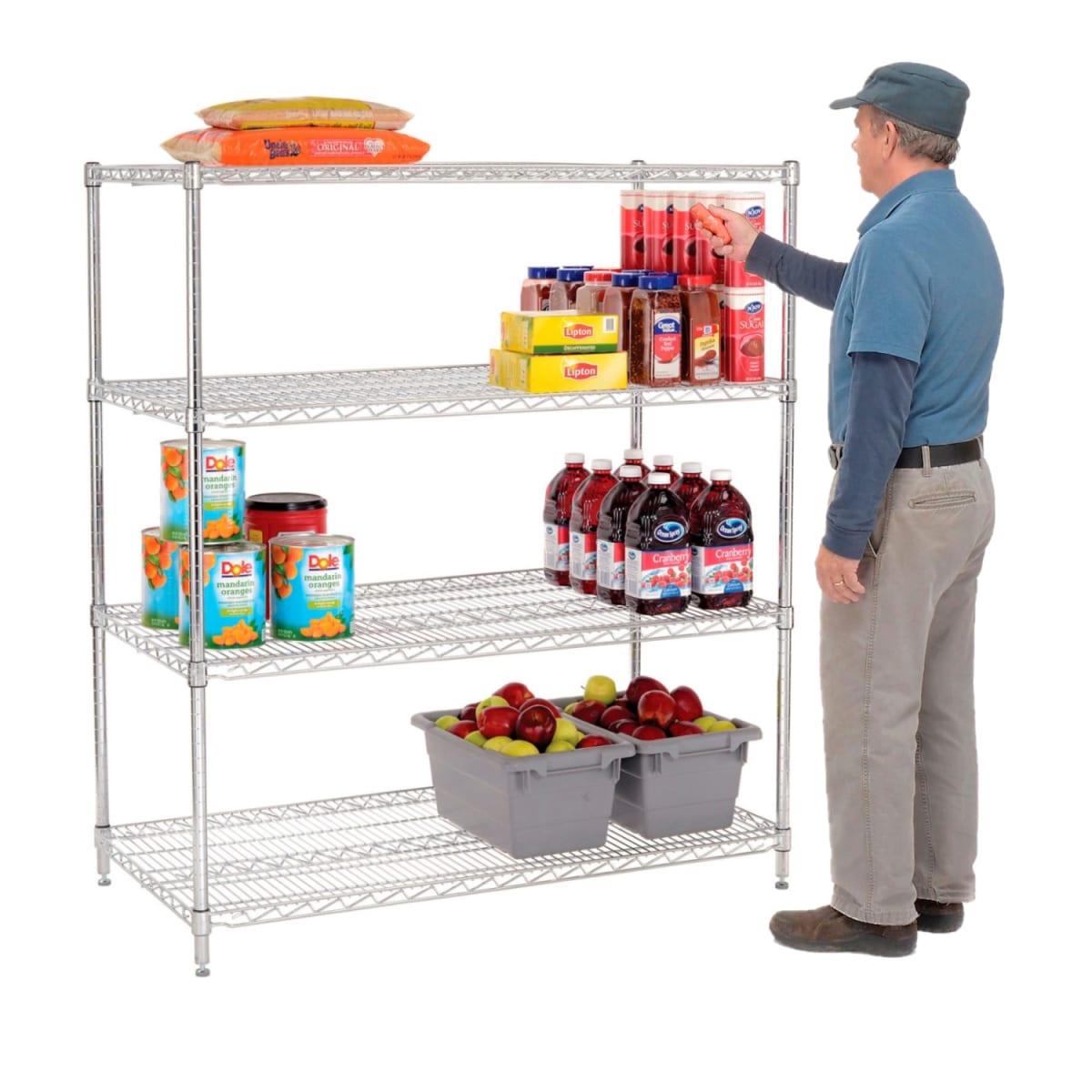 Estante 4 Bandejas 120x60x150 cm Capacidad 1000 kg2