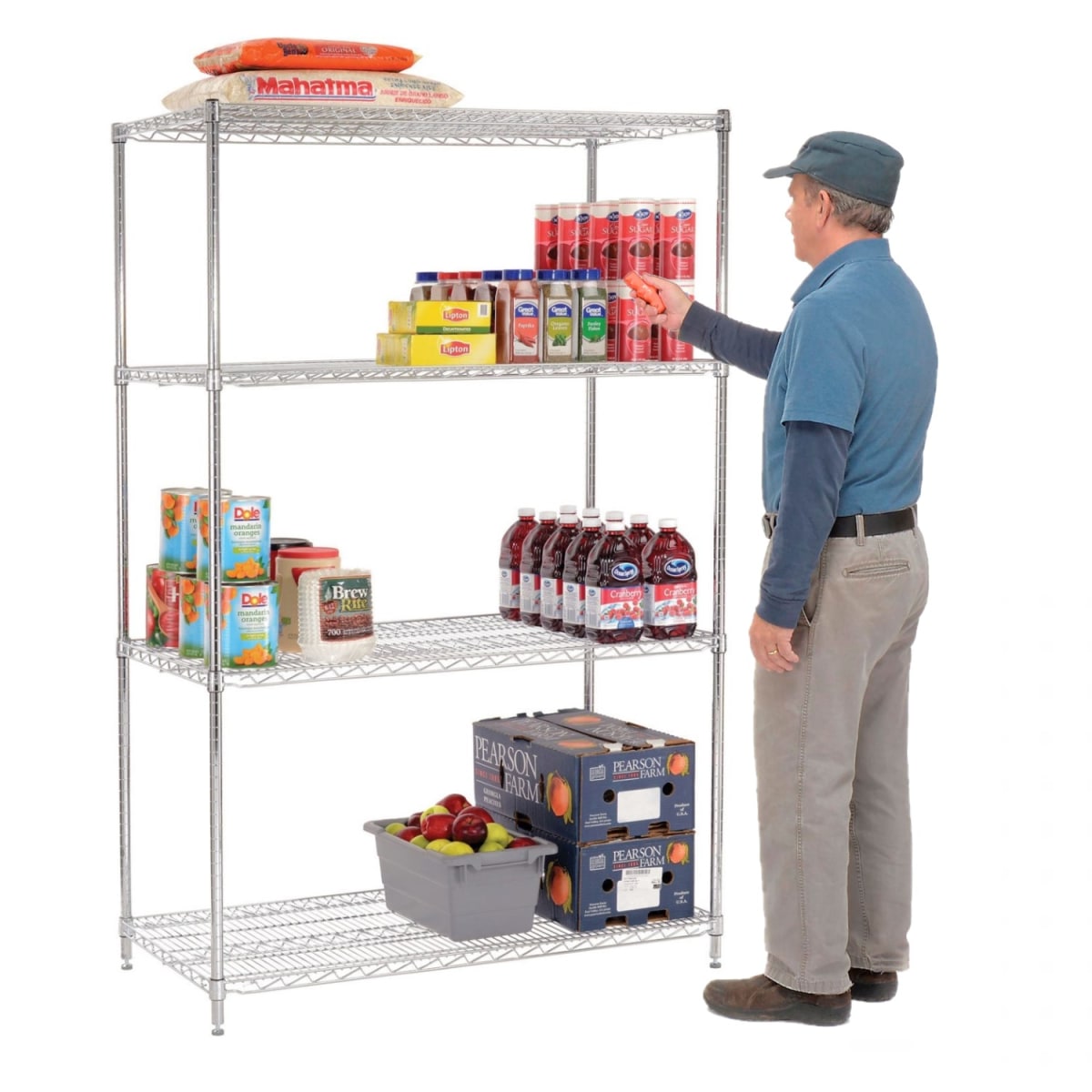 Estante 4 Bandejas 120x60x180 cm Capacidad 1000 kg2