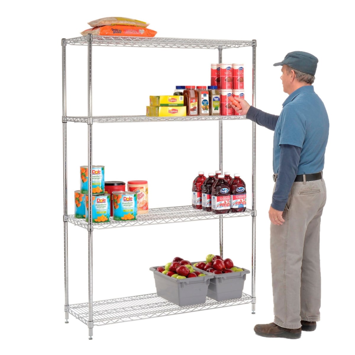 Estante 4 Bandejas 150x45x180 cm Capacidad 1000 kg2