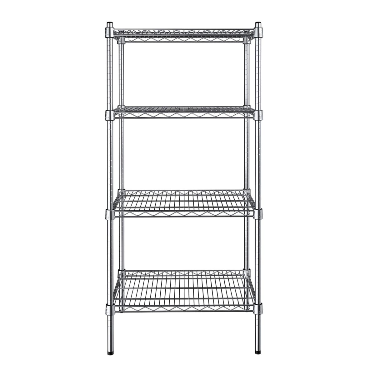 Estante 60x45x150 cm. Cromado 4 Bandejas Capacidad 800 kg.2