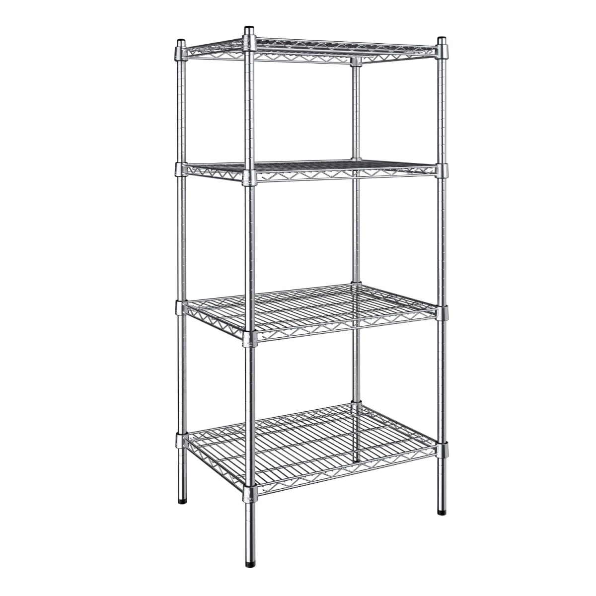 Estante 60x45x150 cm. Cromado 4 Bandejas Capacidad 800 kg.3