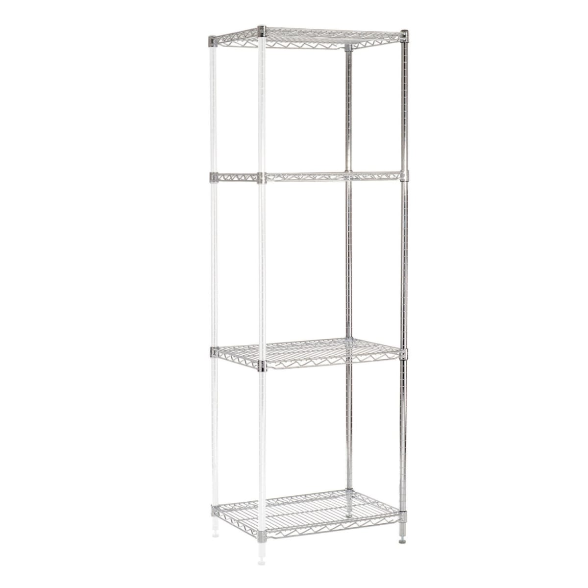 Estante 60x45x180 cm. Cromado 4 Bandejas Capacidad 800 kg.2