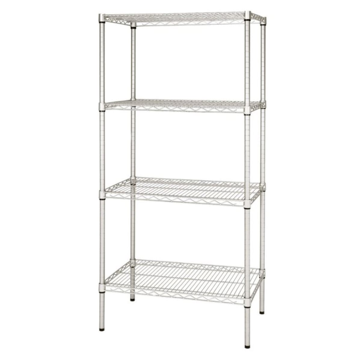 Estante 60x45x180 cm. Cromado 4 Bandejas Capacidad 800 kg.3