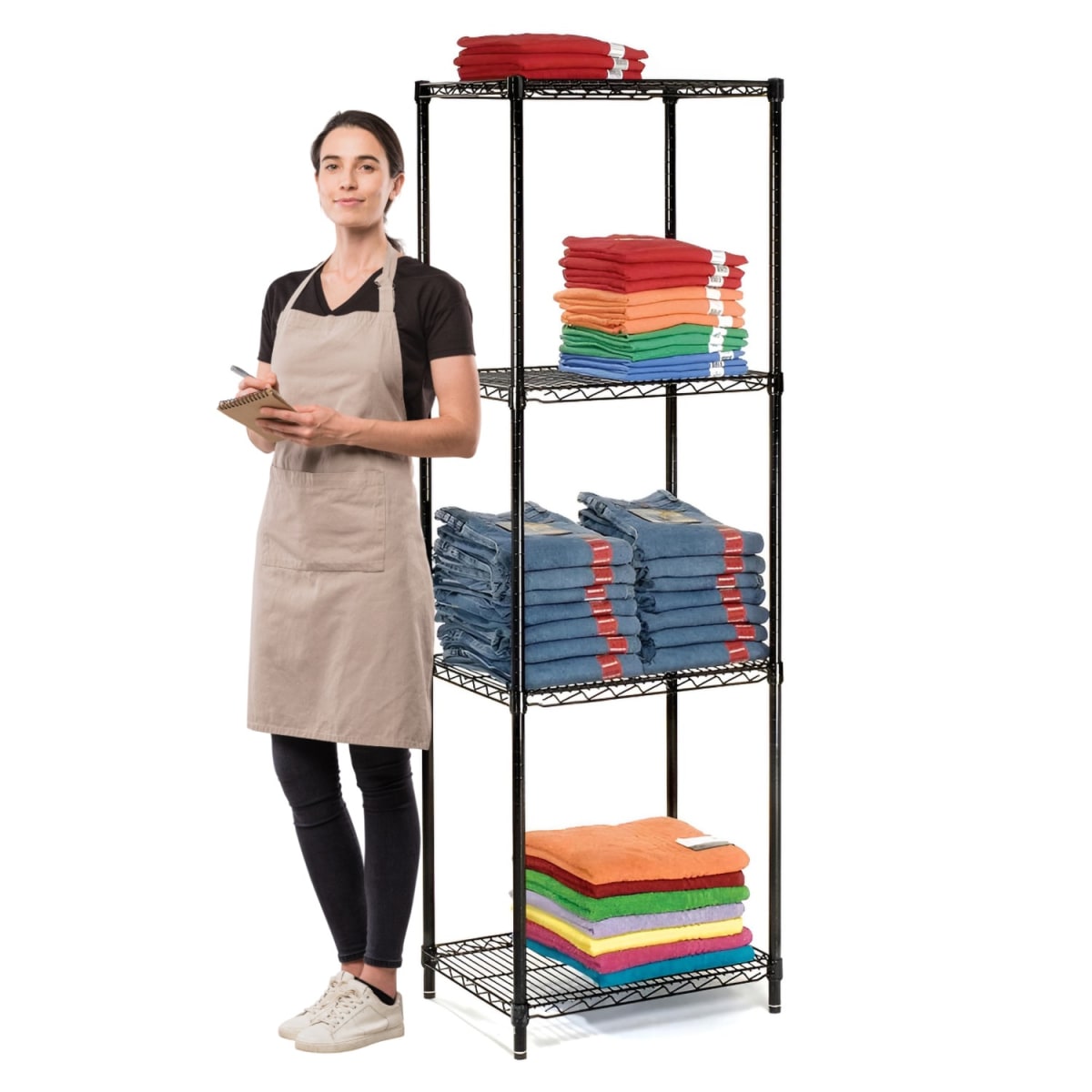 Estante 60x45x180 cm. Epoxico 4 Bandejas Capacidad 800 kg.1