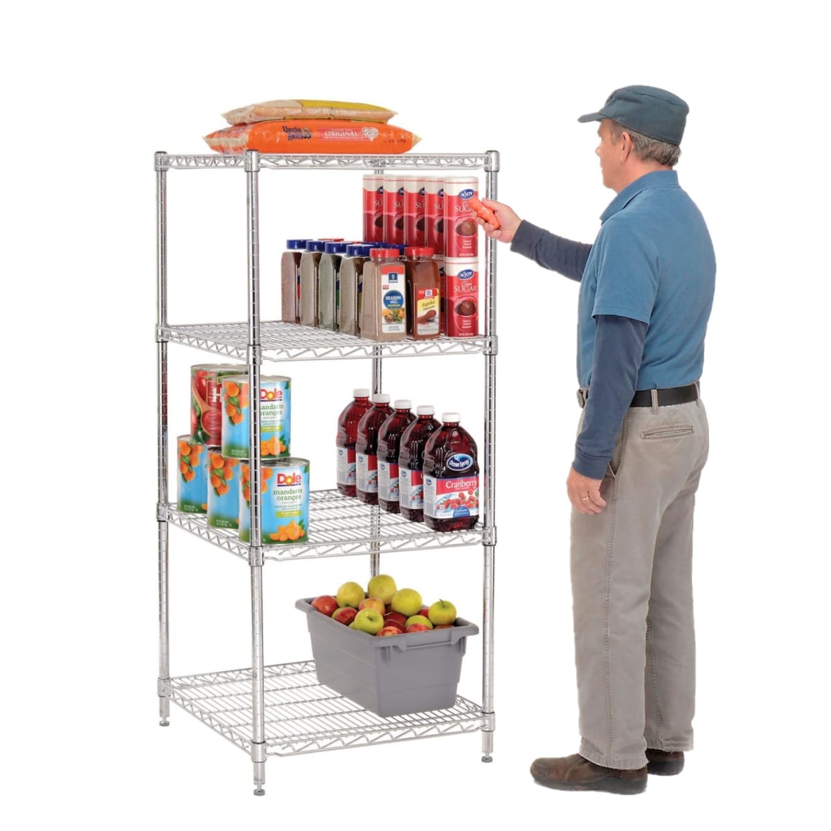 Estante 4 Bandejas 60x60x150 cm. Capacidad 800 kg.2