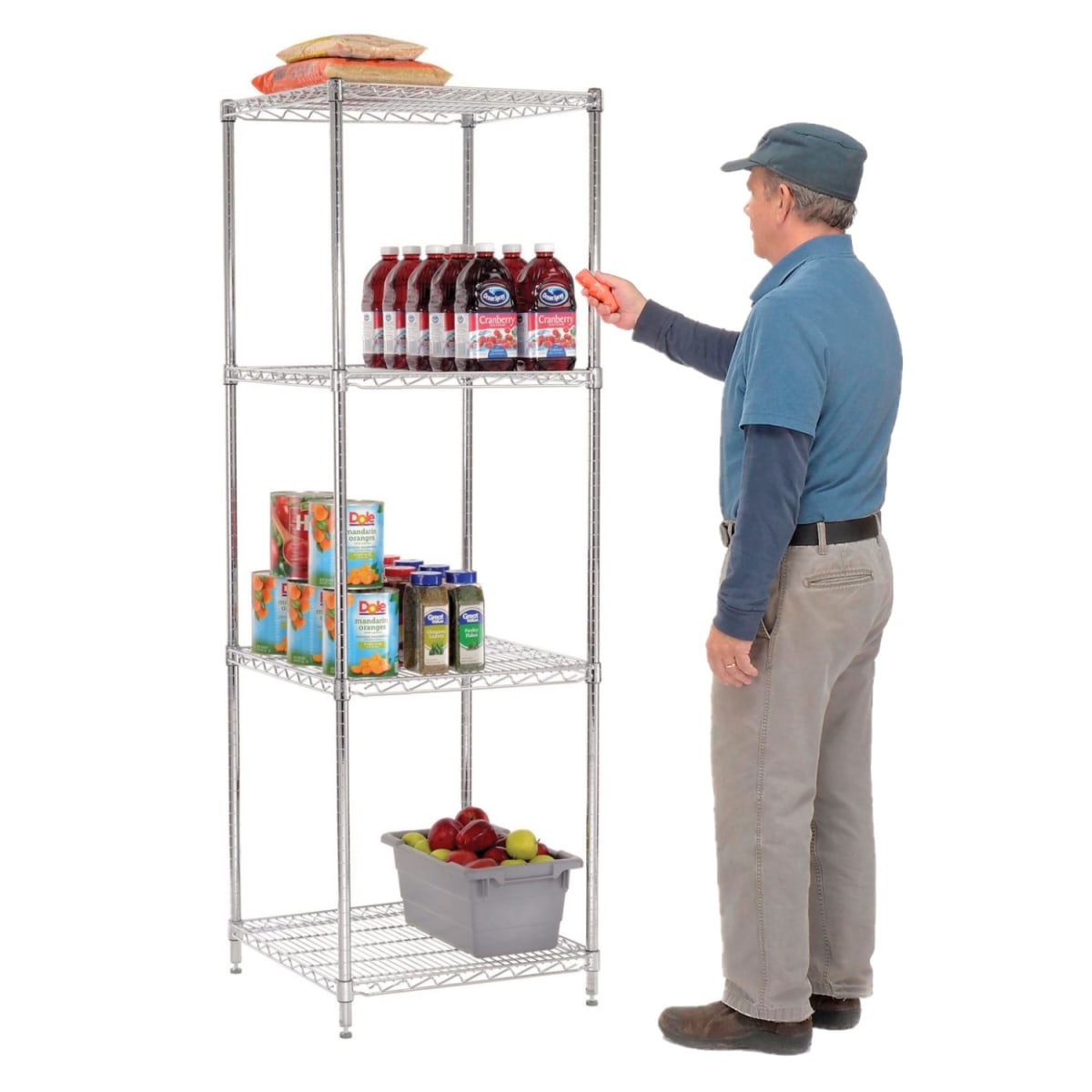 Estante 4 Bandejas 60x60x180 cm. Capacidad 800 kg.2