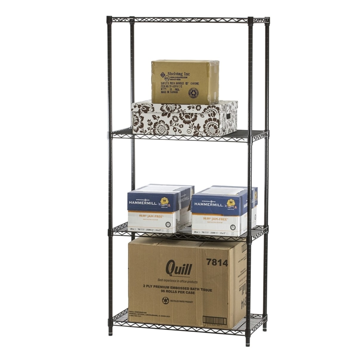 Estante 90x45x180 cm. Epóxico 4 Bandejas Capacidad 800 kg.3