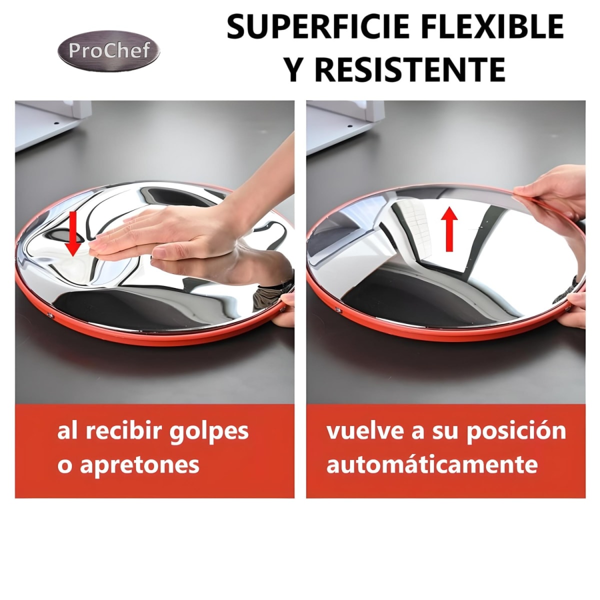 Espejo ProChef 30 Cm. Curvo Convexo para Muro4