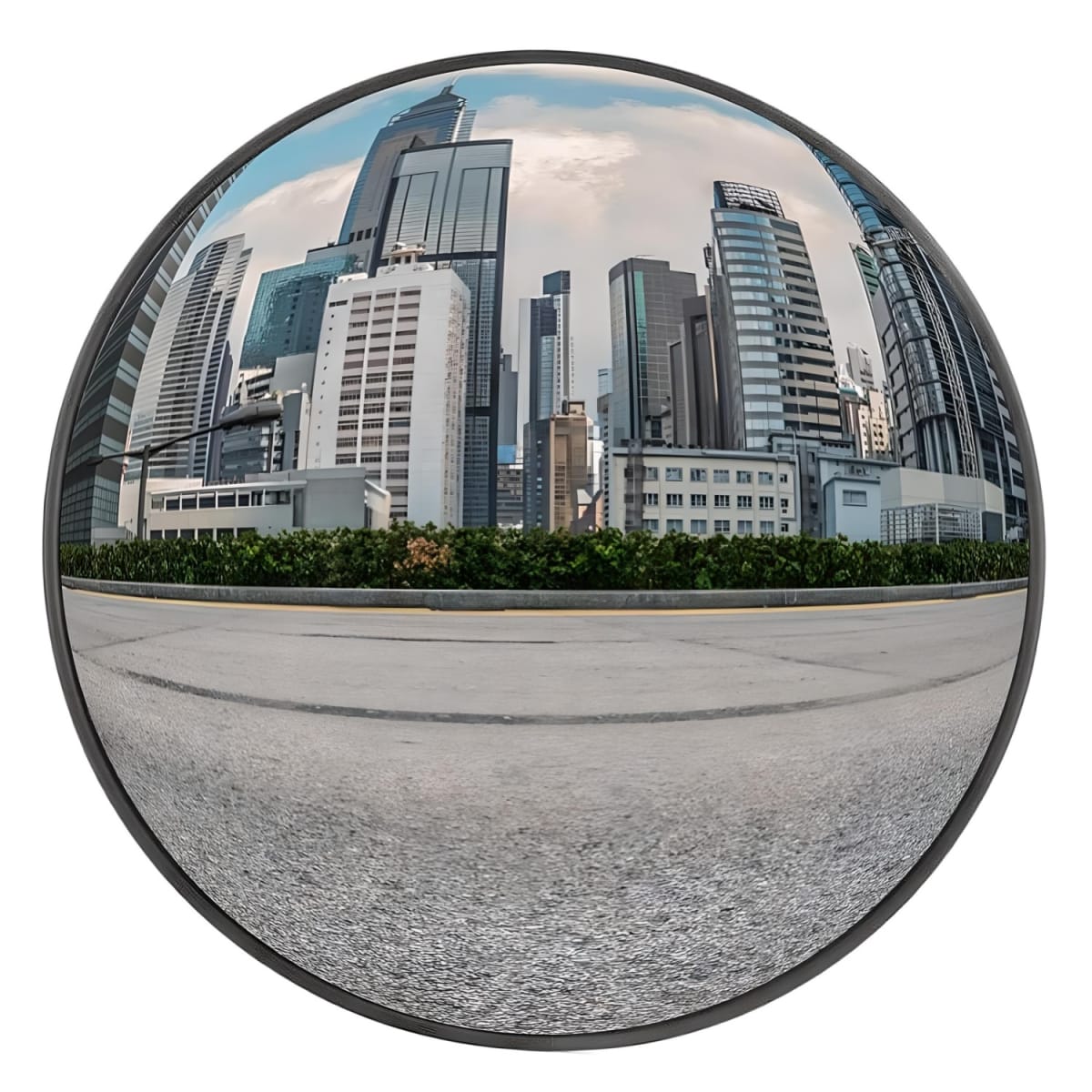 Espejo ProChef 30 Cm. Curvo Convexo para Muro (base negra)3