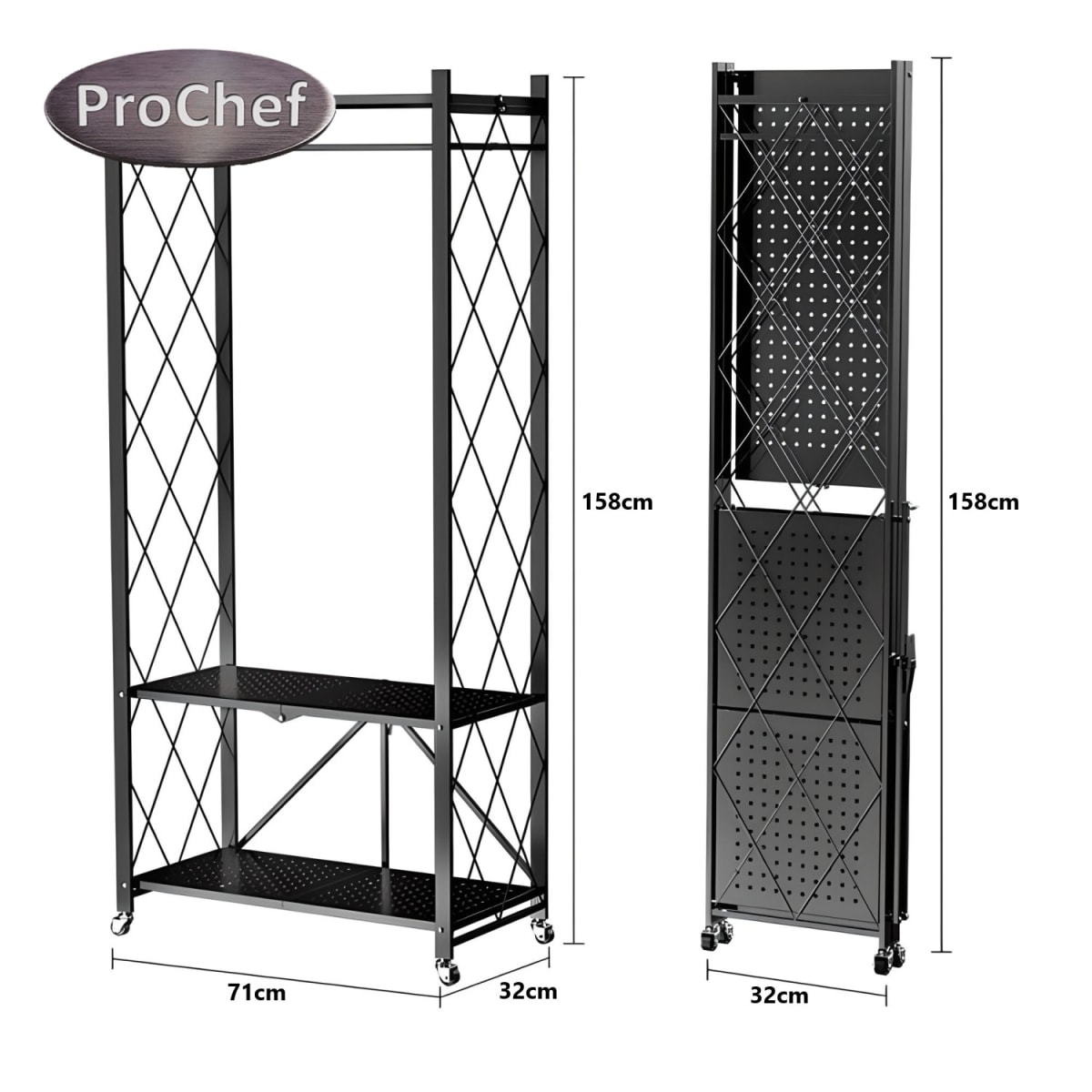 Closet Abierto Plegable de Acero 158x71x32 cm.8