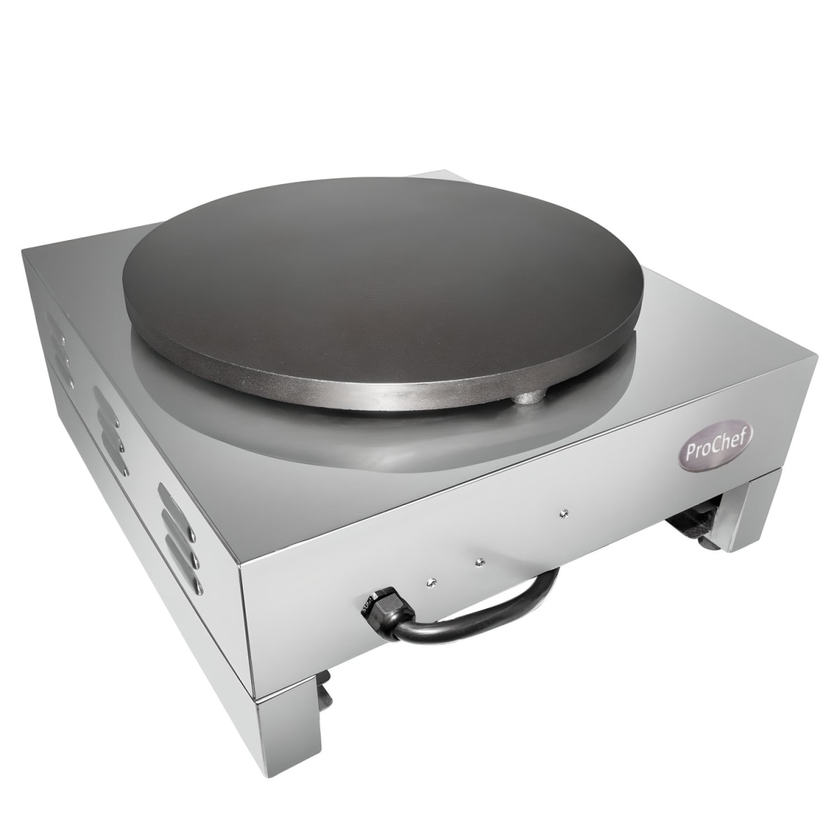 Crepi様 Crepera Eléctrica Industrial 40 cm. Acero Inoxidable | ProChef