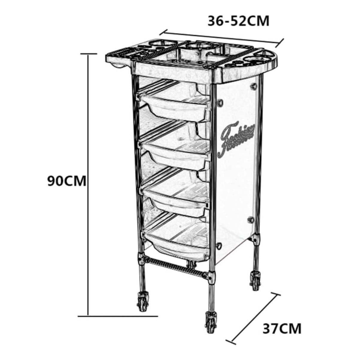 Carro Ayudante para Barberia o Salon de Belleza9