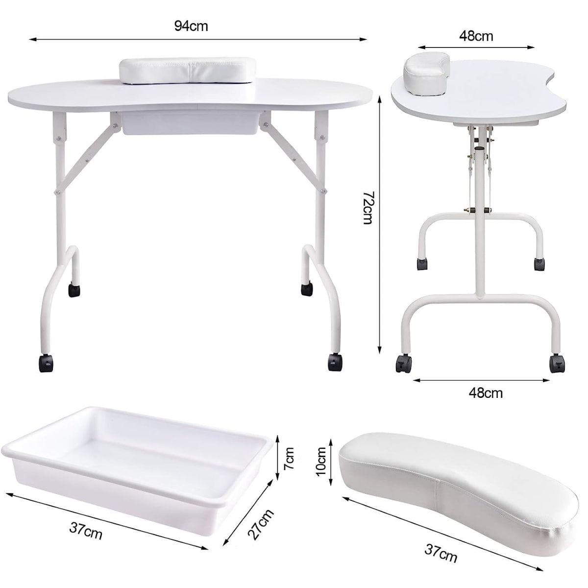 Mesa de Manicure Plegable Portatil8