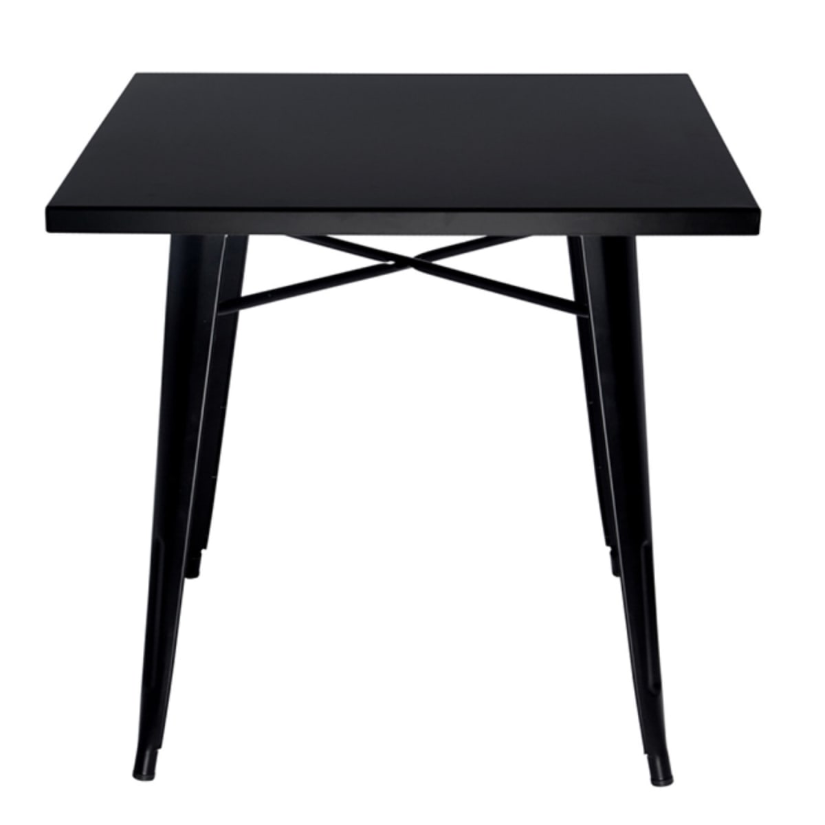 Mesa Tolix Negro Mate 80 x 80 Cm. Cubierta Acero4