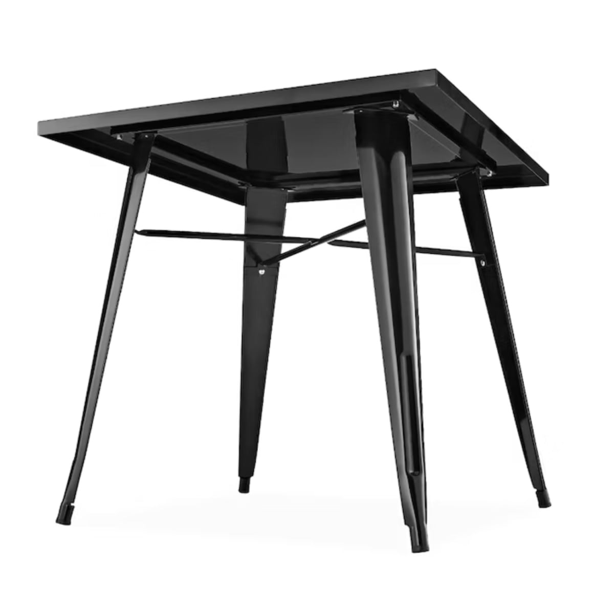 Mesa Tolix Negro Mate 80 x 80 Cm. Cubierta Acero3