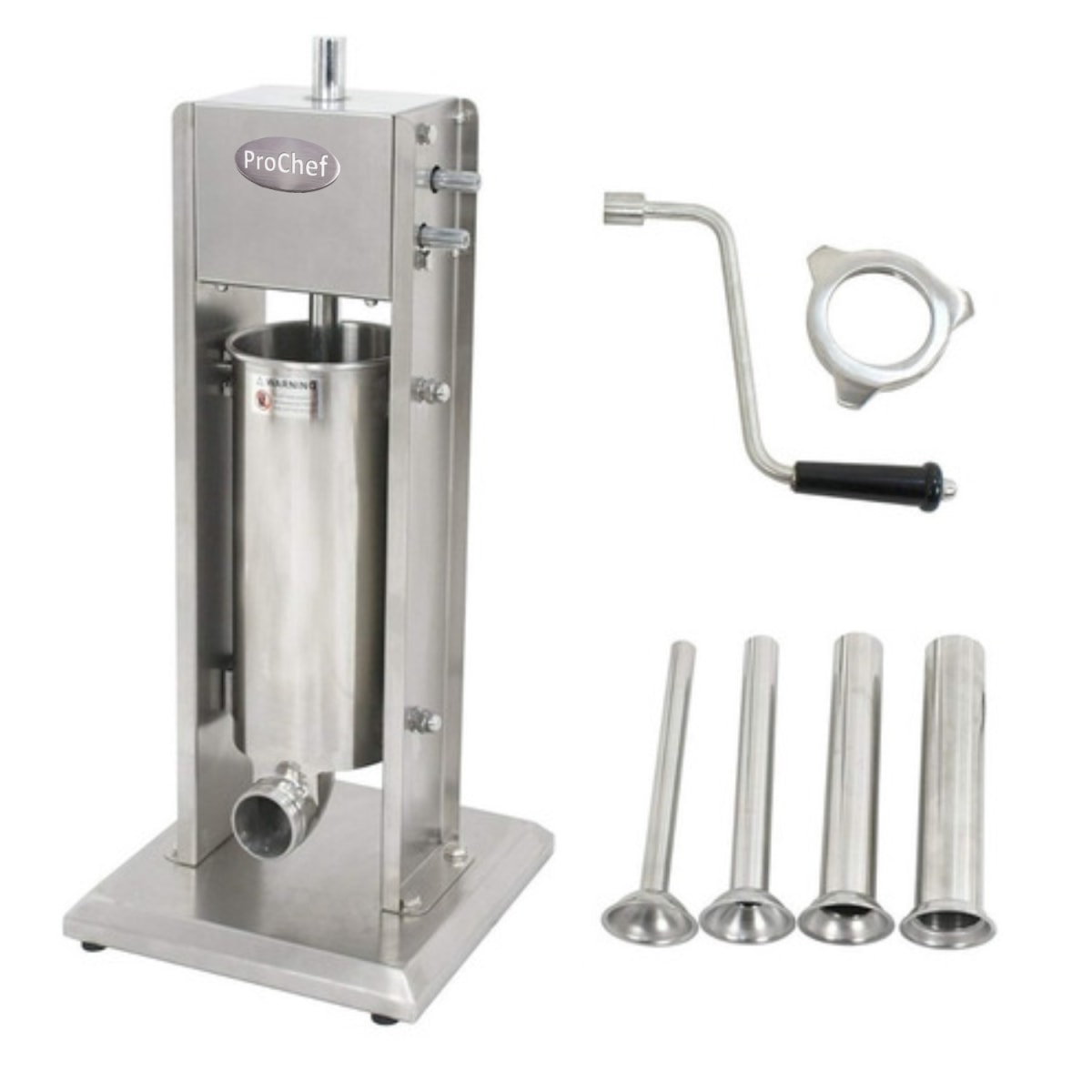 Embutidora Manual Vertical 5 Litros Acero Inox.5