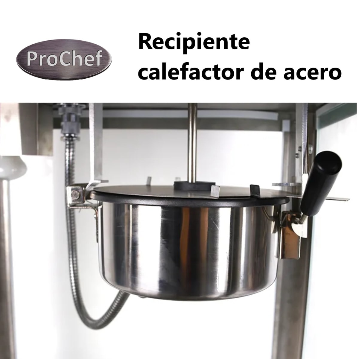 Máquina Pop Corn o Cabritas con Vitrina Mantenedora7