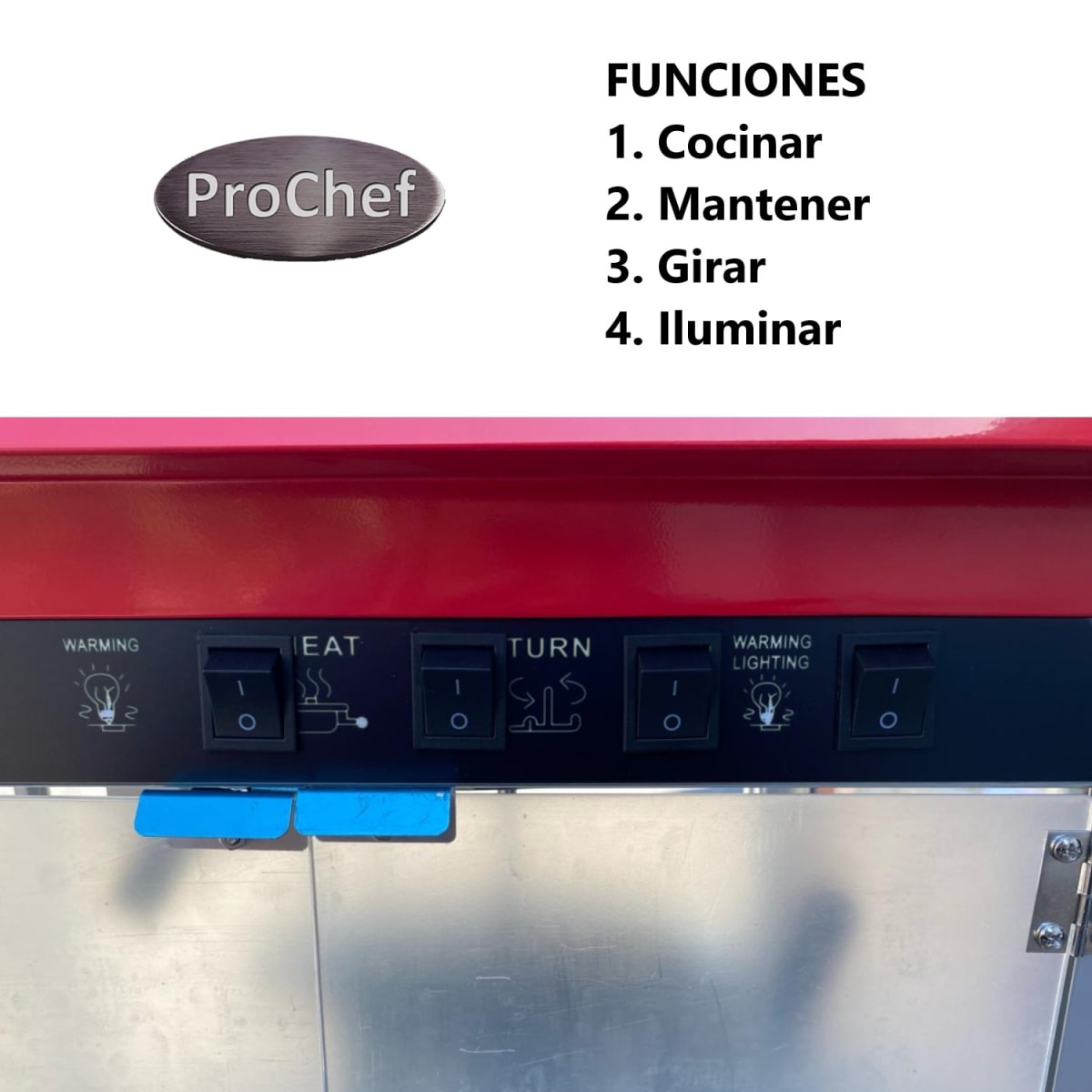 Máquina Pop Corn o Cabritas con Vitrina Mantenedora14