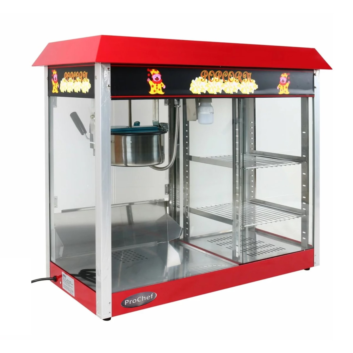 Máquina Pop Corn o Cabritas con Vitrina Mantenedora2