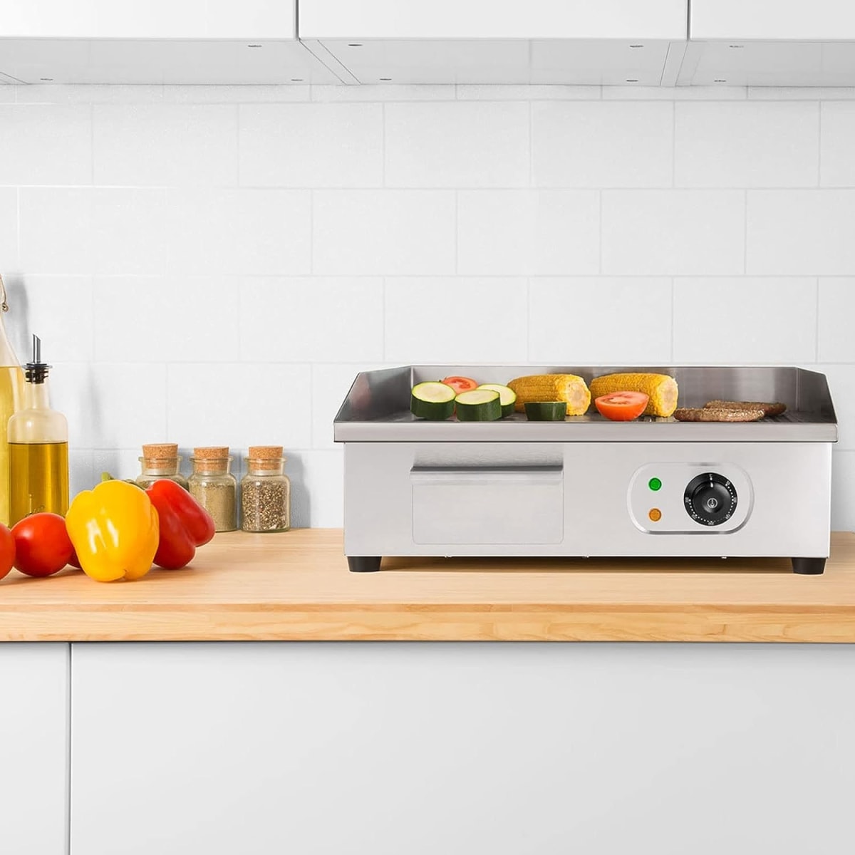 Plancha Churrasquera Eléctrica 55 x 35 cm. Ac Inox4