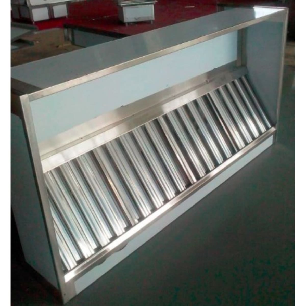 Campana Industrial Mural 2x1 mt. Acero Inoxidable3