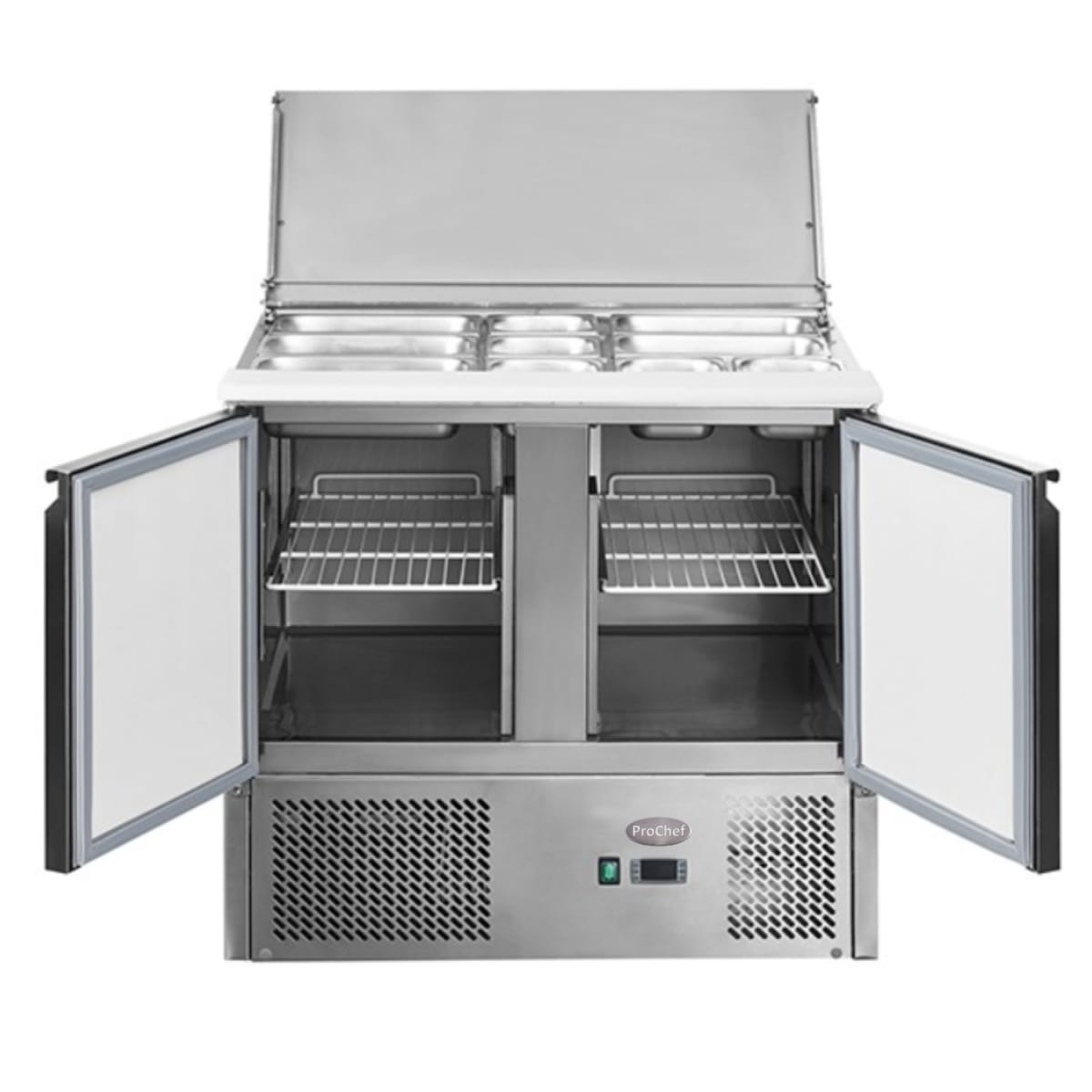 Mesón Refrigerado Saladette 90 Cm. 300 Lt. Ac.Inox3