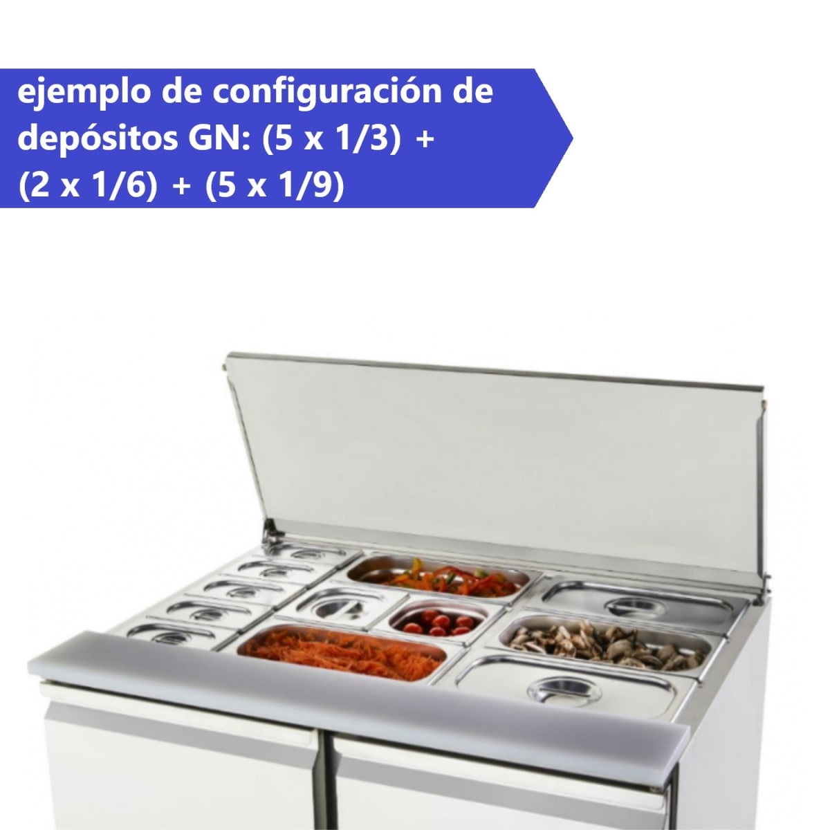 Mesón Refrigerado Saladette 90 Cm. 300 Lt. Ac.Inox7