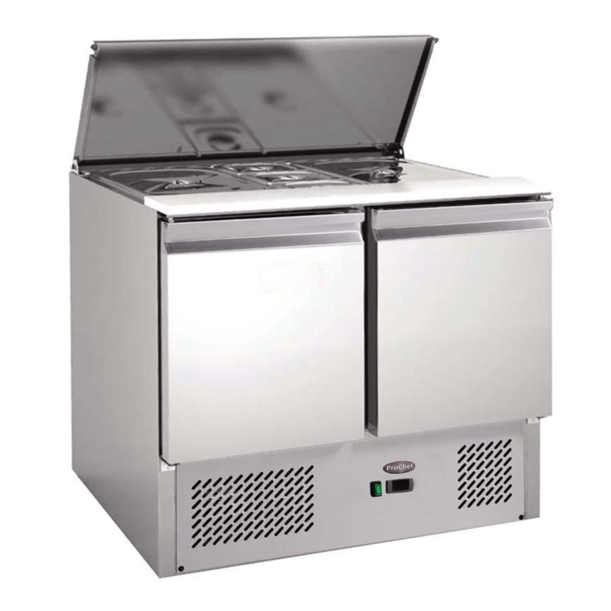 Mesón Refrigerado Saladette 90 Cm. 300 Lt. Ac.Inox2