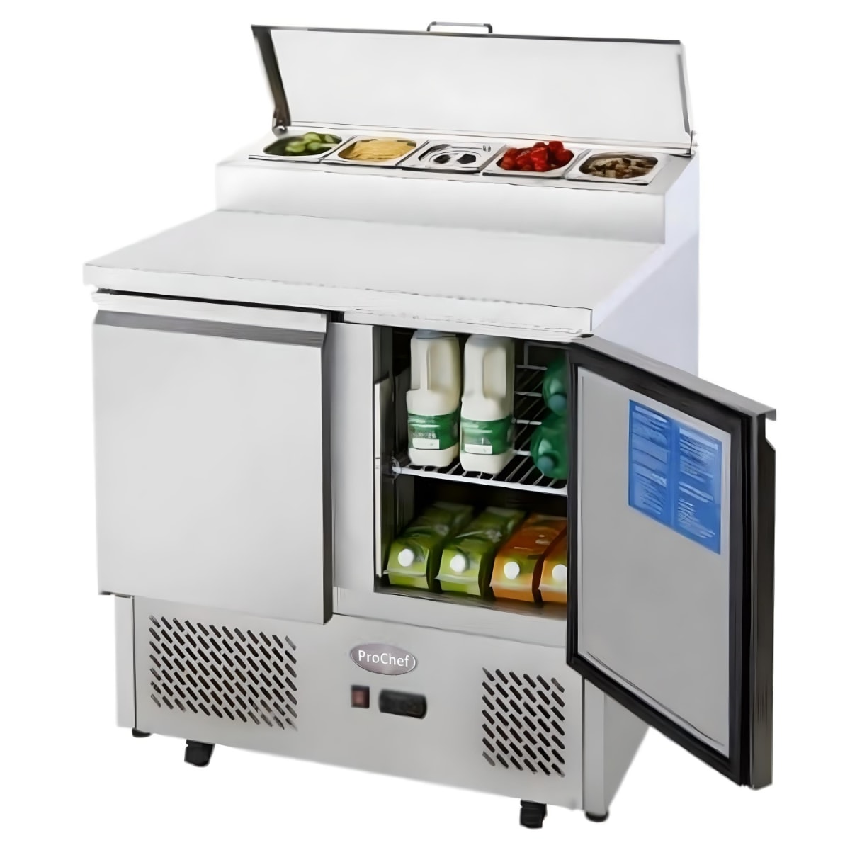 Mesón Refrigerado Pizzero 90 Cm. 300 Lt. Ac. Inox.5