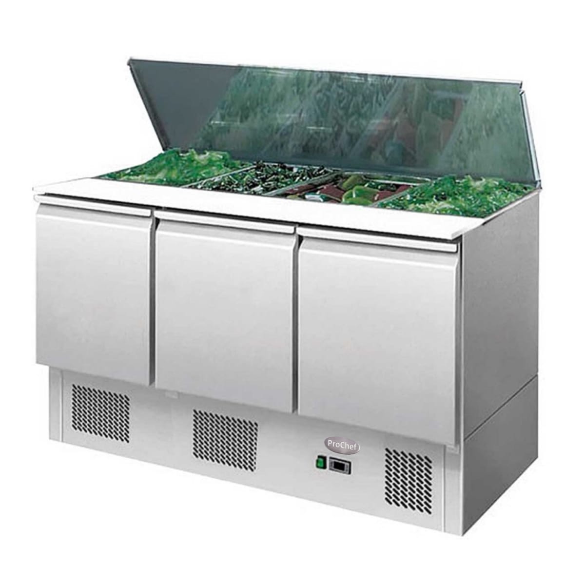 Mesón Refrigerado Saladette 137 Cm. 380 Lt Ac.Inox4