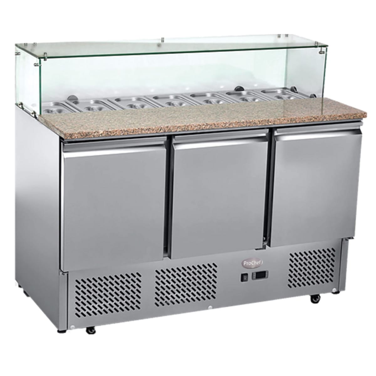Meson Refrigerado Saladette 137 Cm. 380 Lt Ac.Inox ESL38642