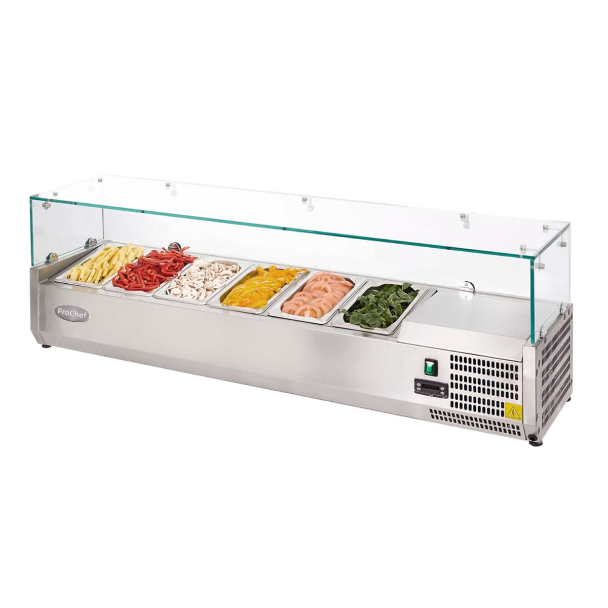 Vitrina Refrigerada Sobremesa 150 cm. Acero Inoxidable7