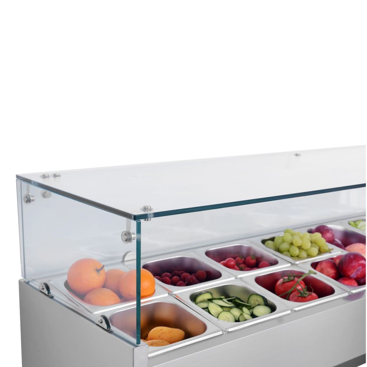 Vitrina Refrigerada Sobremesa 150 cm. Acero Inoxidable5