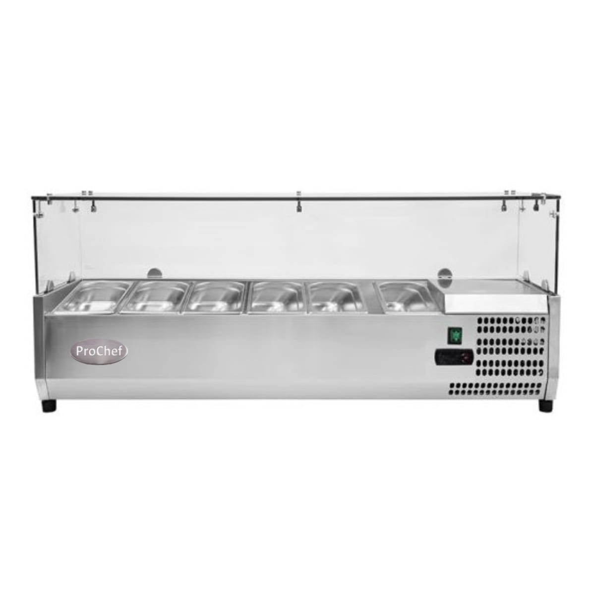 Vitrina Refrigerada Sobremesa 120 cm. Acero Inoxidable1