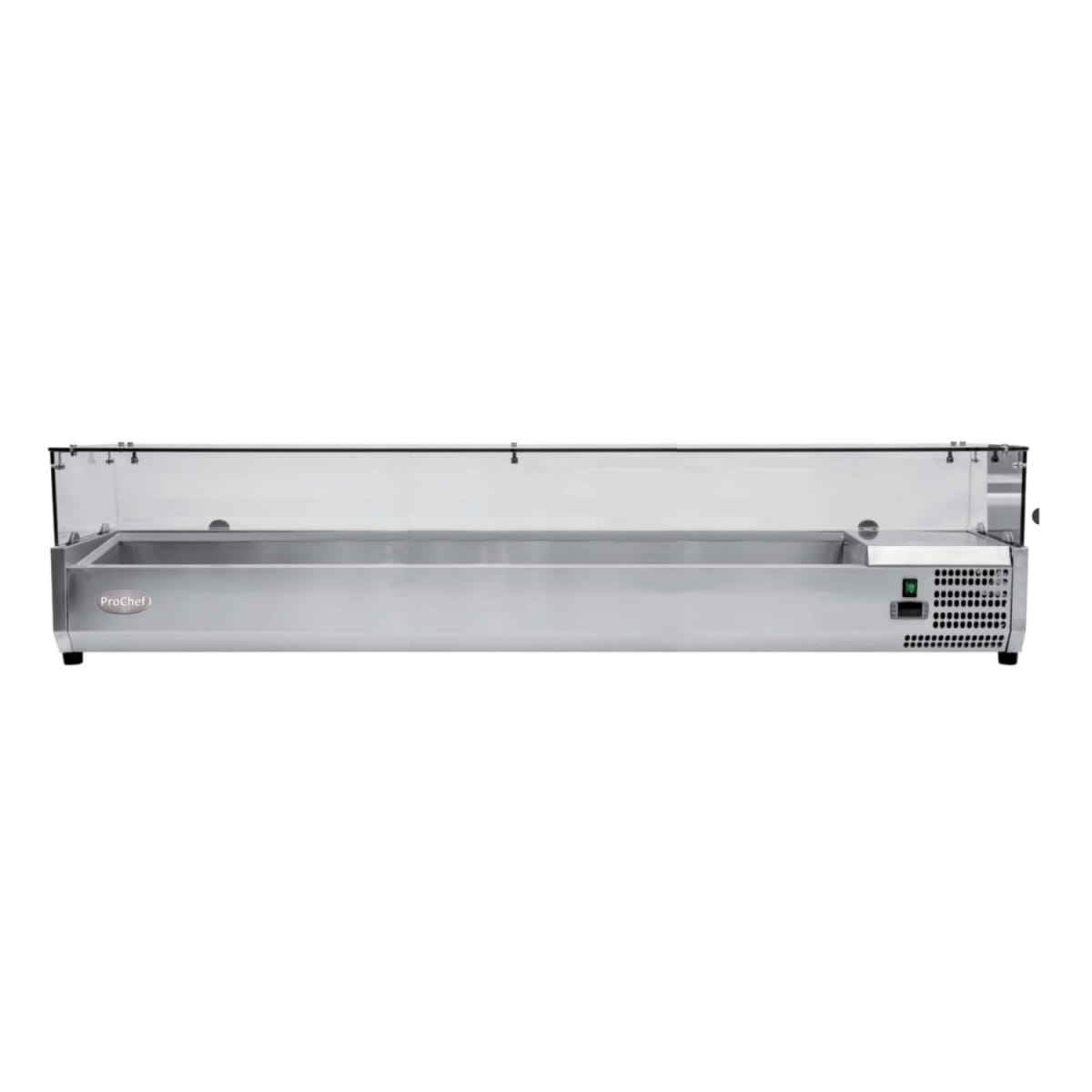 Vitrina Refrigerada Sobremesa 180 cm. Acero Inoxidable2