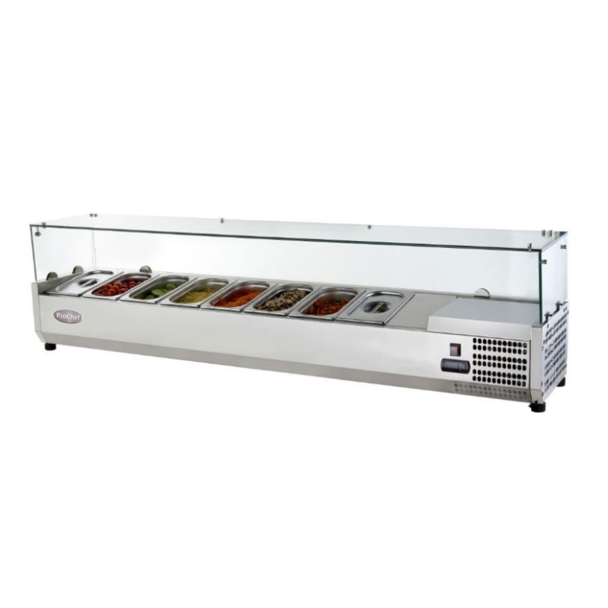 Vitrina Refrigerada Sobremesa 180 cm. Acero Inoxidable6