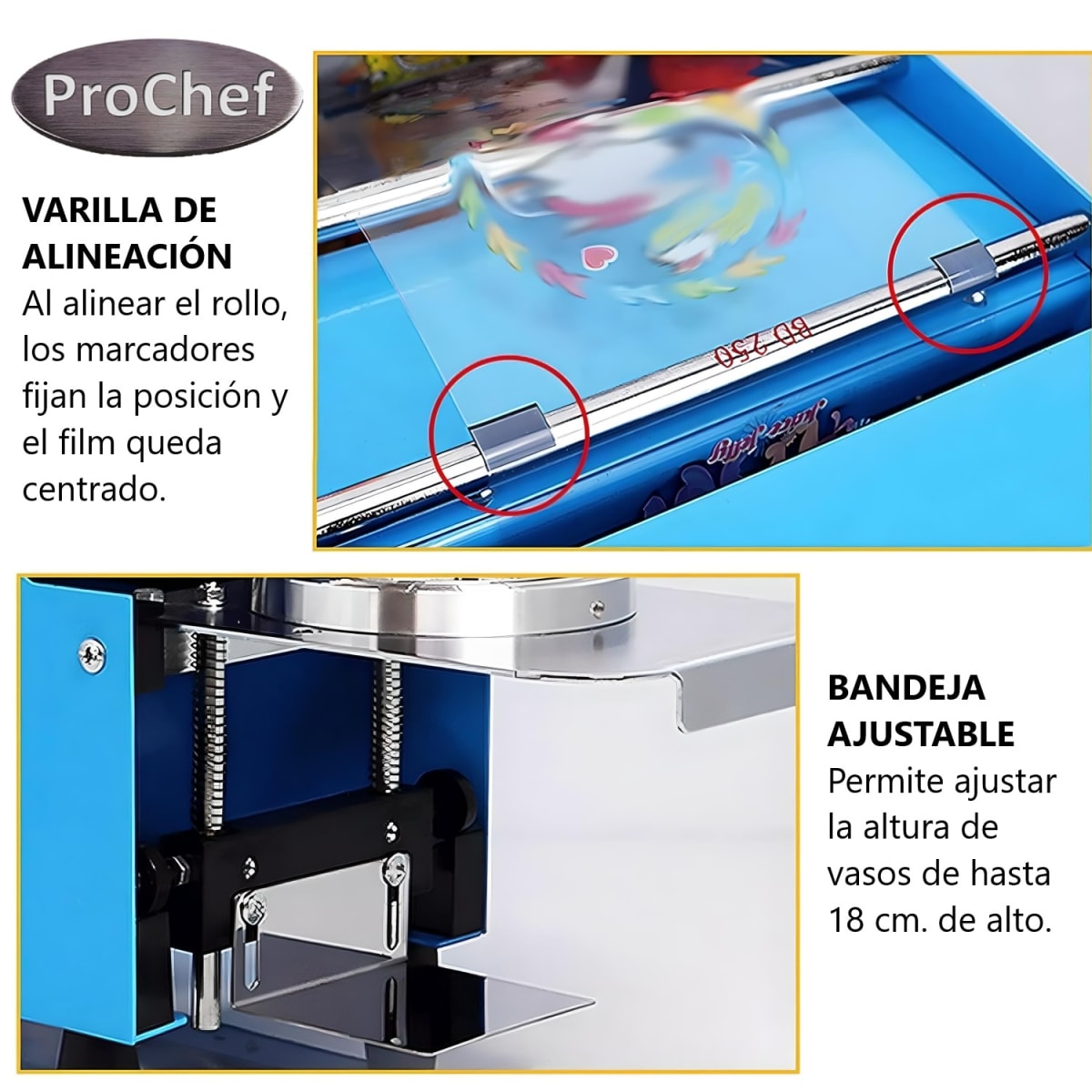 Selladora de Vasos Plásticos 90 a 95 mm diámetro6