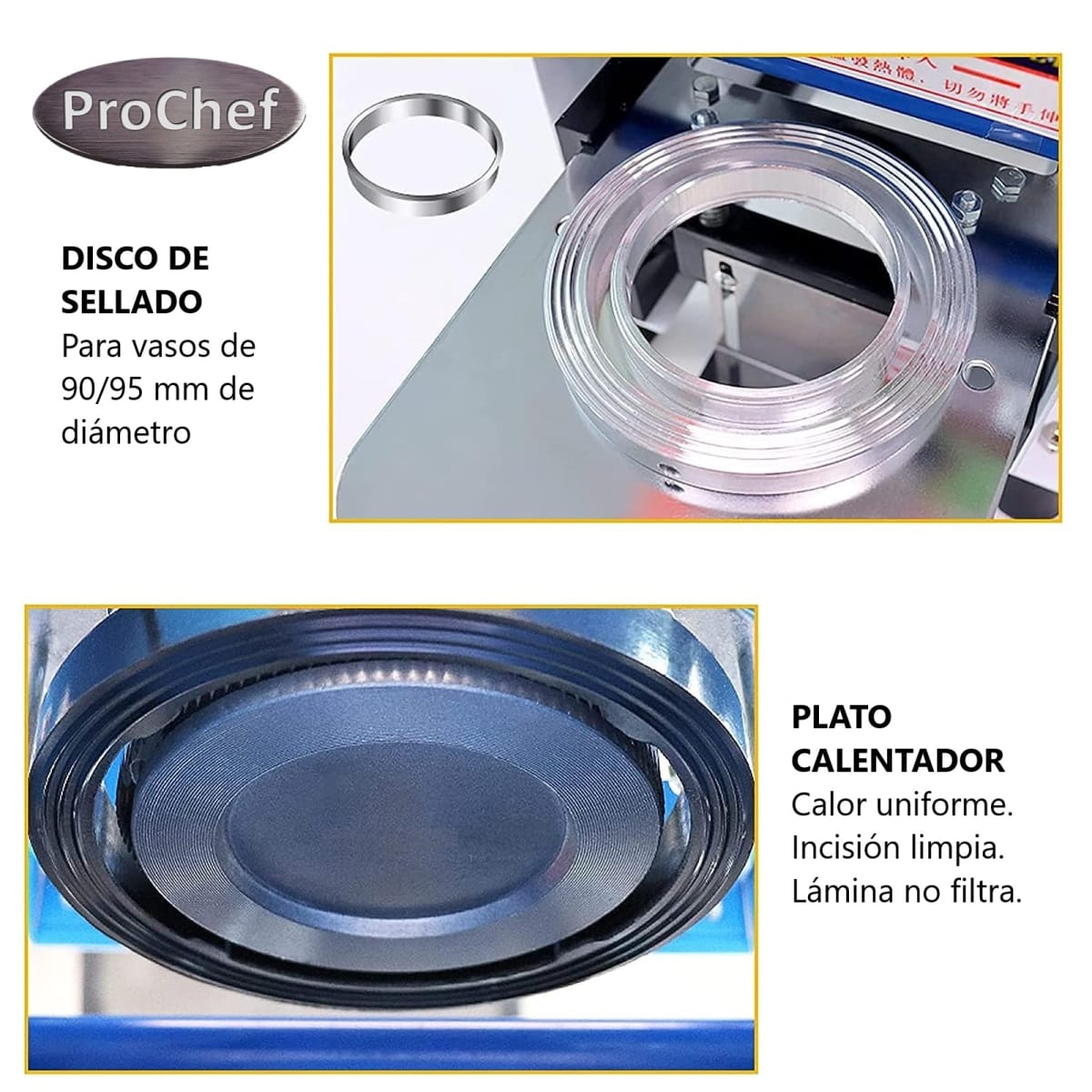 Selladora de Vasos Plásticos 90 a 95 mm diámetro7