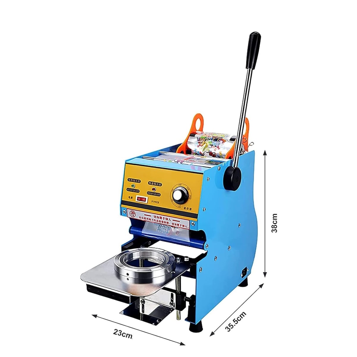 Selladora de Vasos Plásticos 90 a 95 mm diámetro9