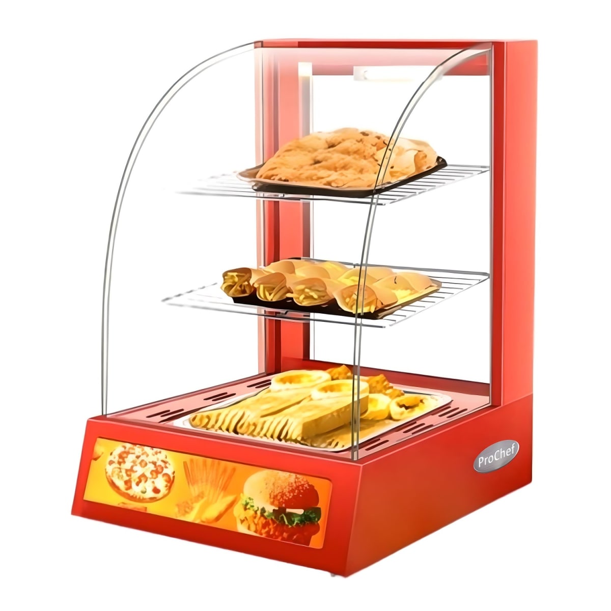 Vitrina ProChef 38 Cm. Roja Mantenedora de Calor2