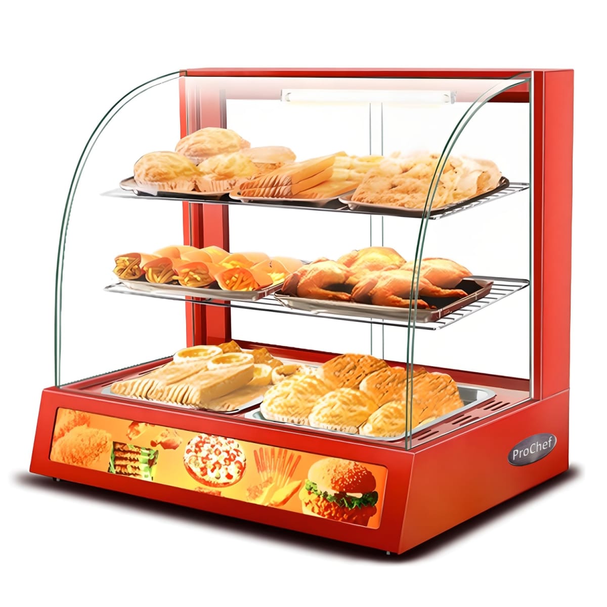 Vitrina ProChef 66 Cm. Roja Mantenedora de Calor2