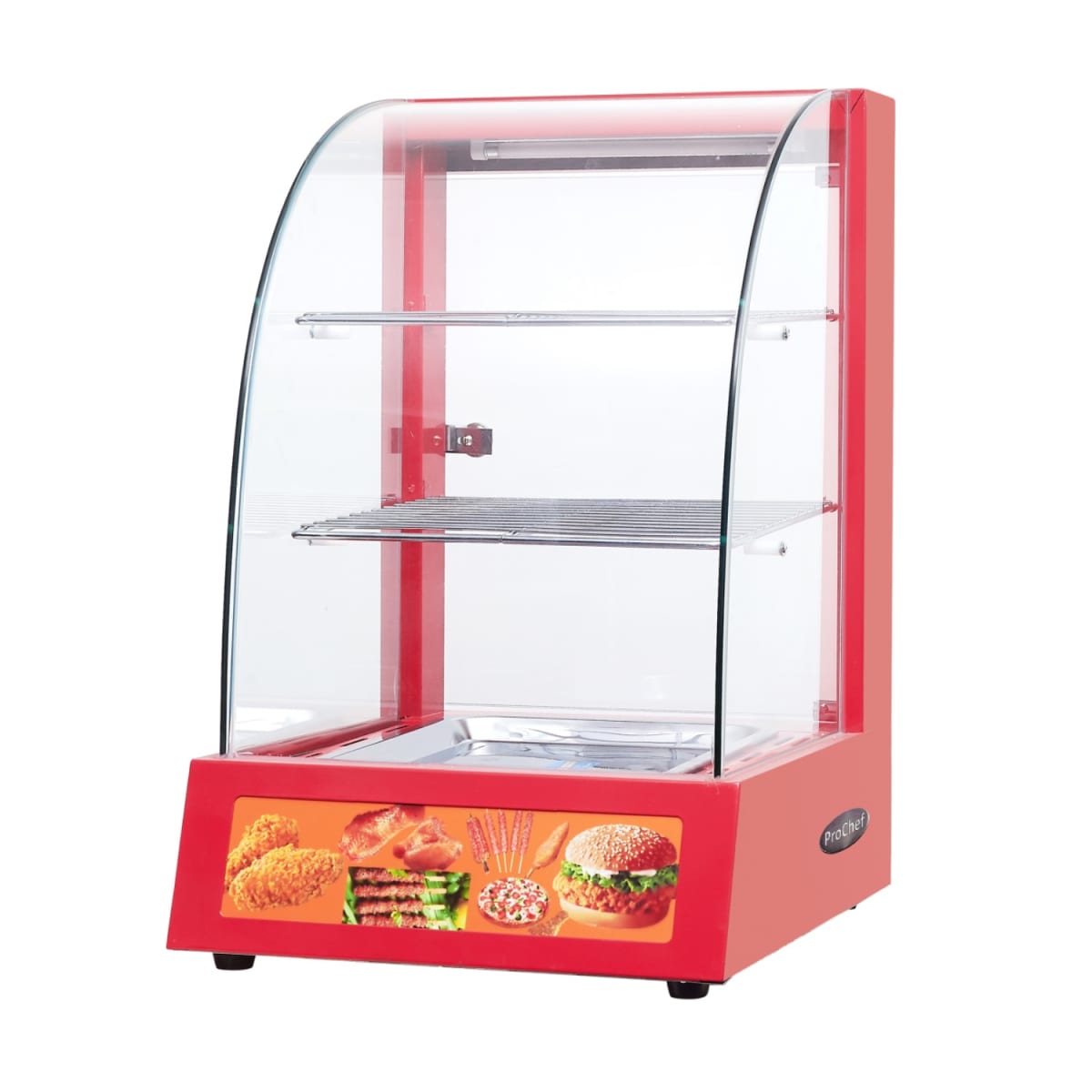 Vitrina ProChef 38 Cm. Roja Mantenedora de Calor1